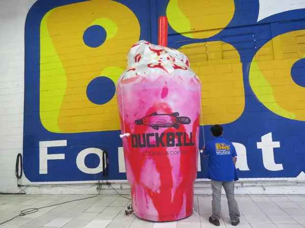 Inflável para alimentício e bebidas