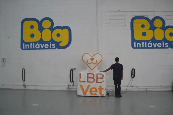 Inflável para pet shop