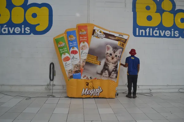 Inflável para pet shop