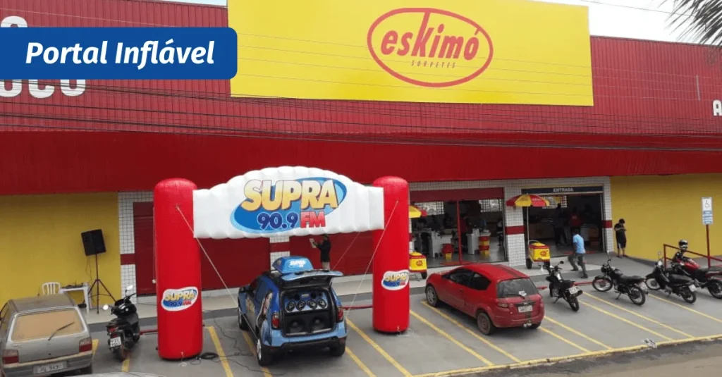Em quais eventos o cenário inflável é a melhor opção?