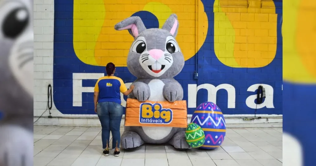 Como o inflável personalizado pode transformar ações de Páscoa