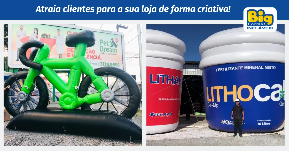 inflável para loja