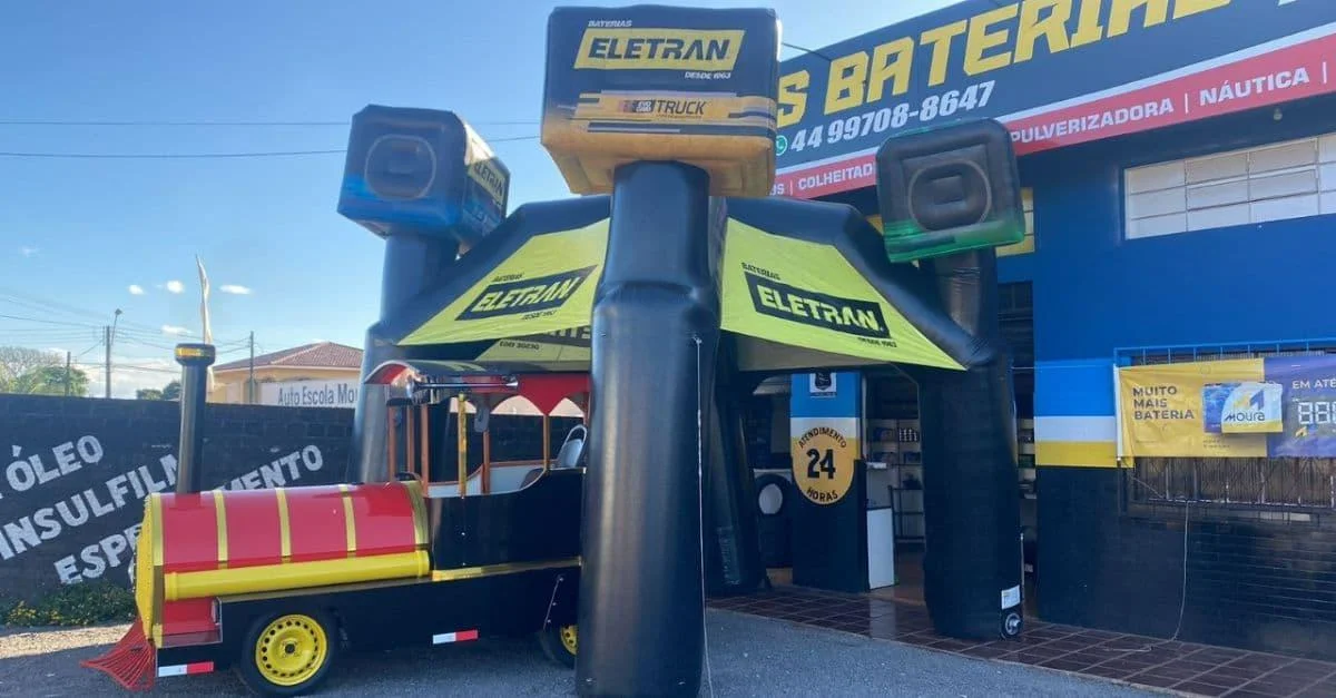 infláveis para eventos
