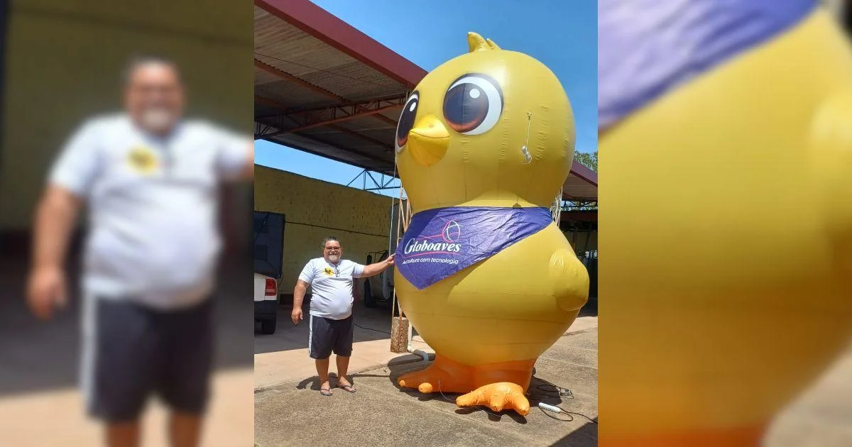 mascote inflável personalizado