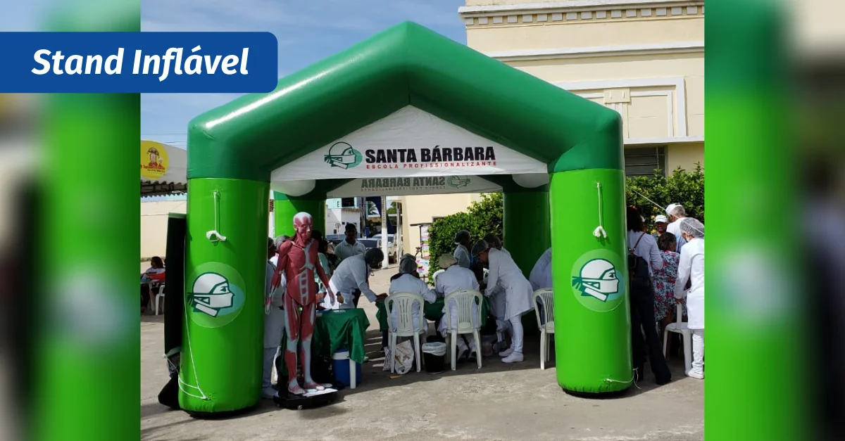 stand inflável
