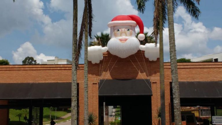 Papai Noel inflável