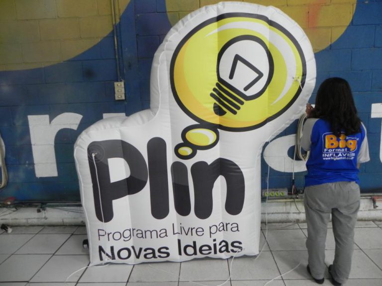 Logotipo inflável