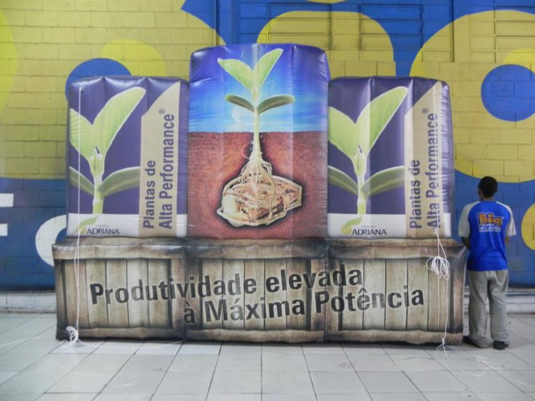 Logotipo inflável