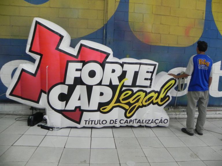 Logotipo inflável