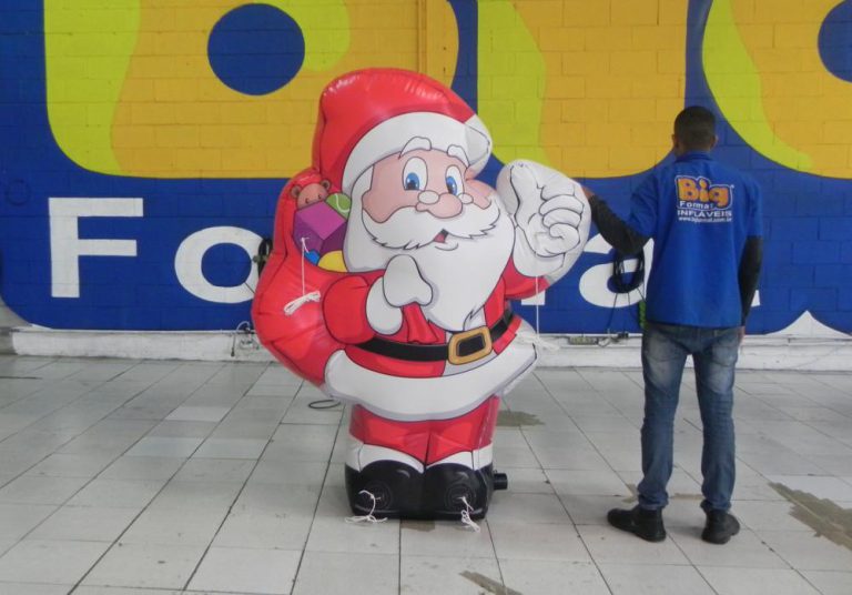 Papai Noel inflável