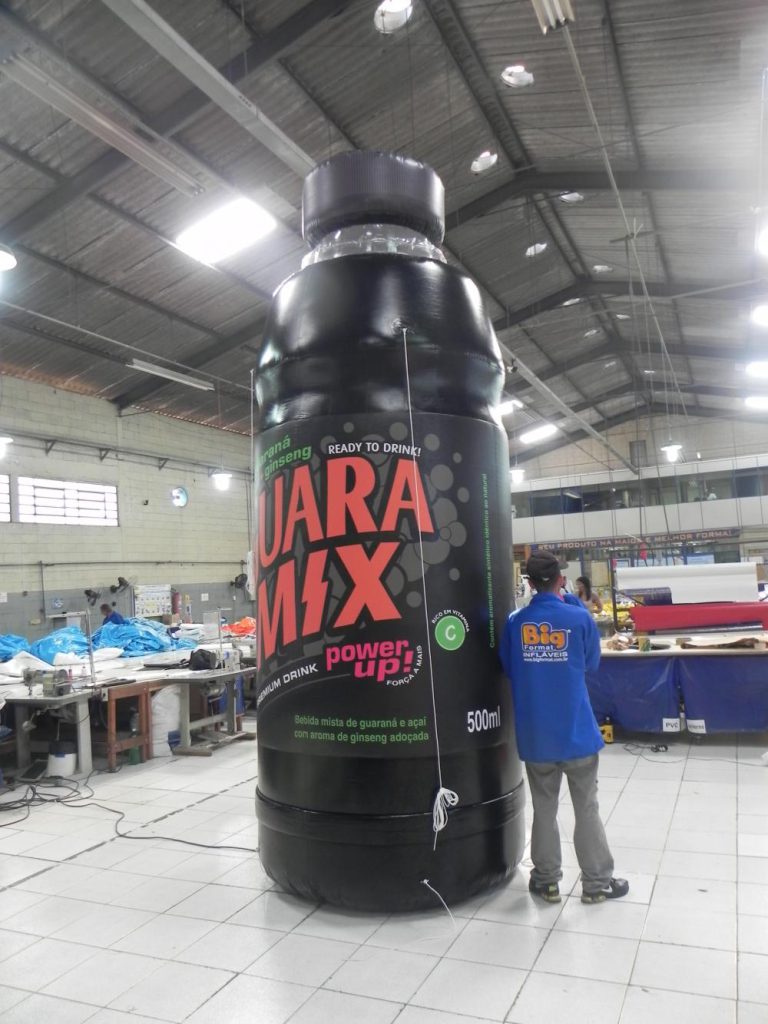 Garrafa inflável