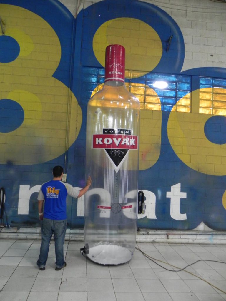 Garrafa inflável